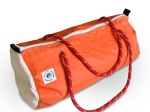 Sac de Sport Polochon orange et blanc