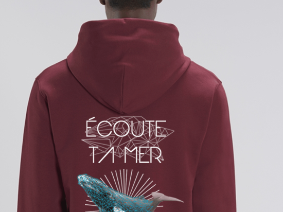 Sweat à Capuche Zippé - Baleine - Unisexe