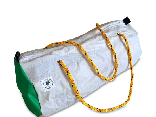 Sac de Sport Polochon Vert et Blanc
