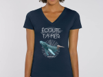 T-Shirt V - Baleine - Femme